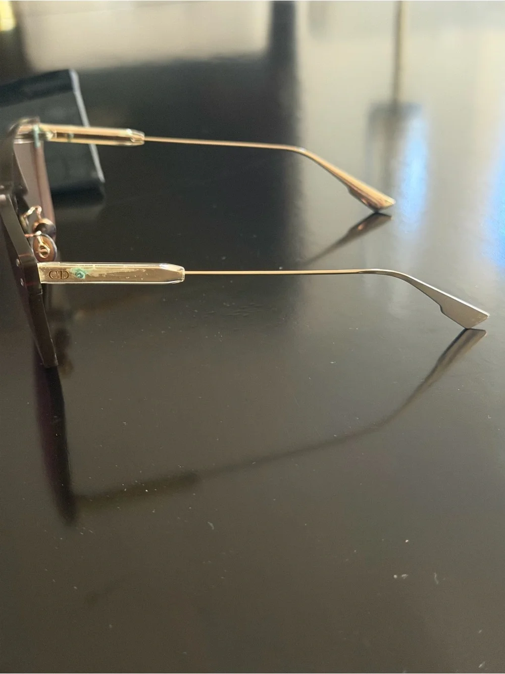 Christian Dior Rimless Pink Lens Women's Sunglasses